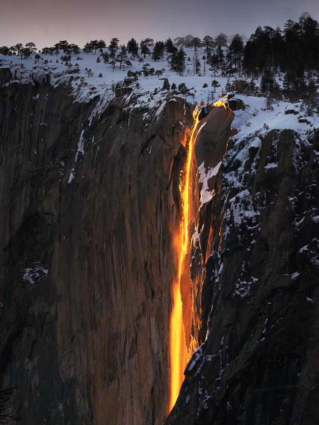 The firefall at Horsetail Falls.