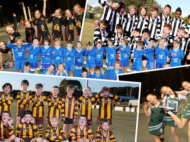 My First Club netball and football teams collage