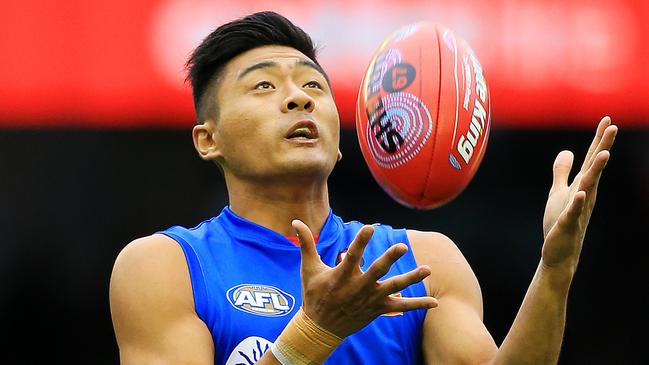 Bulldog Lin Jong was cruelled by injuries. Picture: Mark Stewart