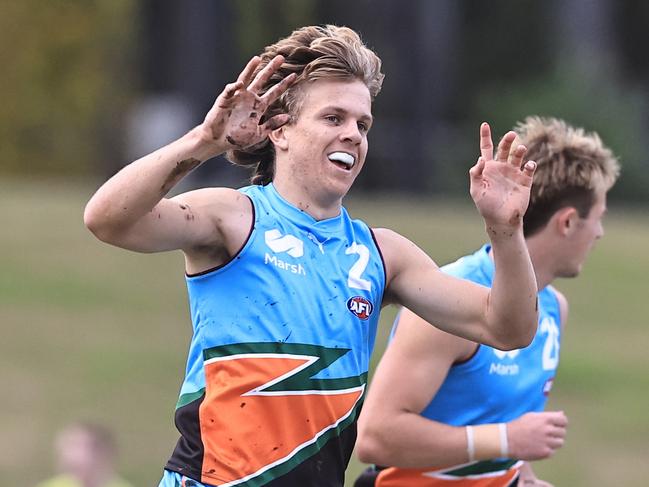 Zeke Uwland is a top prospect for 2025. Picture: Jenny Evans/AFL Photos