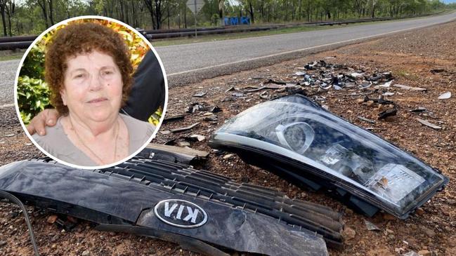 Eleftheria “Rita” Skliros, 75, tragically died in a three-car crash on the Stuart Highway in Livingstone on Saturday