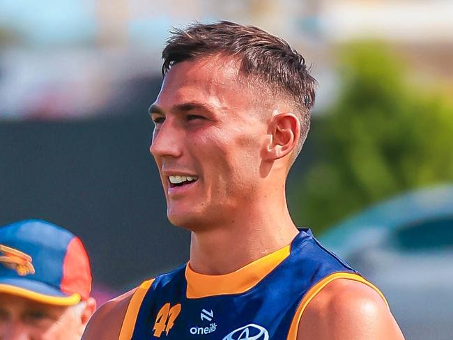 Adelaide recruit Isaac Cumming during the Crows' pre-season training session at West Lakes on December 2.  Picture: Adelaide FC/Zac Standish