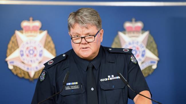 Victoria Police Assistant Commissioner Luke Cornelius. Picture: AAP