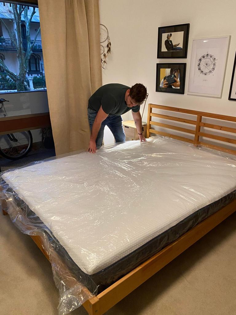 The mattress is made with plush, luxurious foam that's a dream to sleep on.