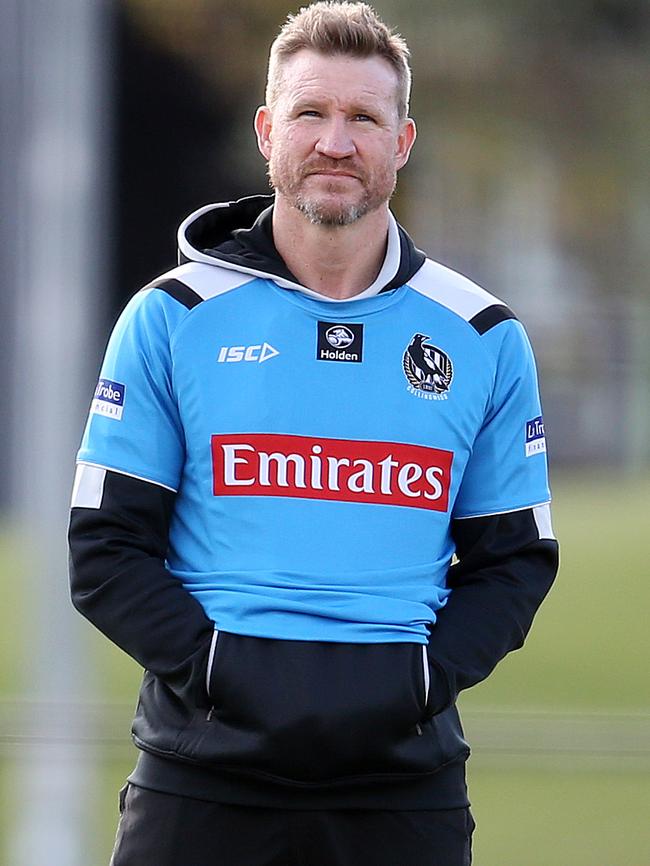 Collingwood coach Nathan Buckley. Picture: Michael Klein