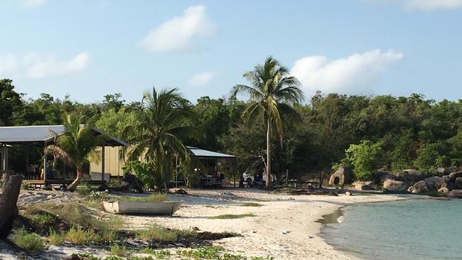 The camp at Bawaka, Northern Territory. Picture: Helen Trinca