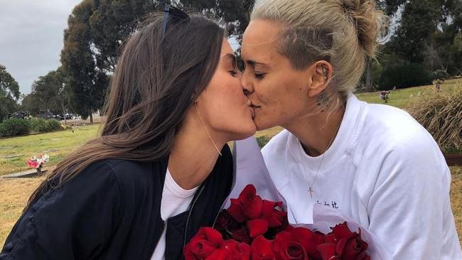 Moana Hope’s engagement to Isabella Carlstrom. Picture: Instagram