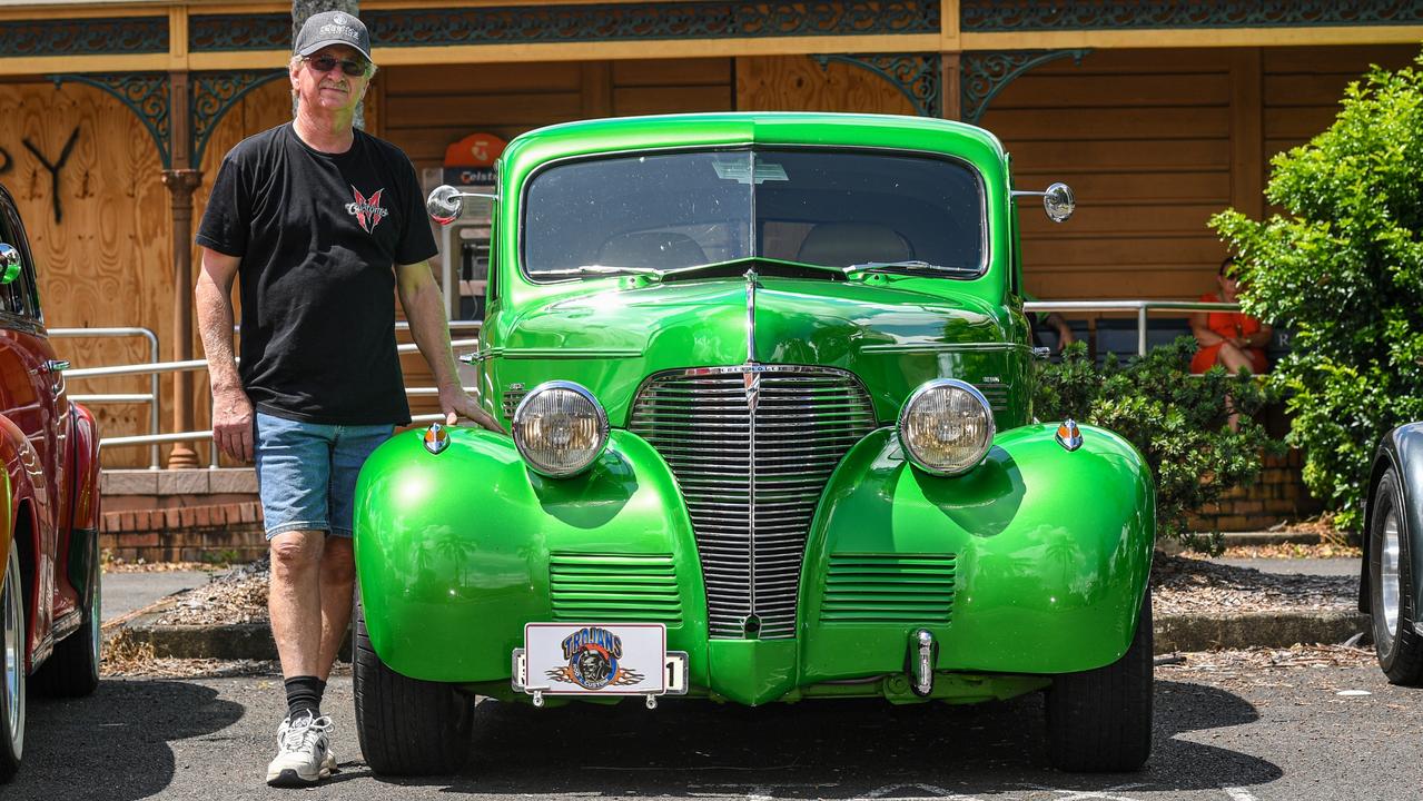 Adrian Dehoon with his 1939 Chevy as part of the Trojans Rod and Custom Club in Lismore.