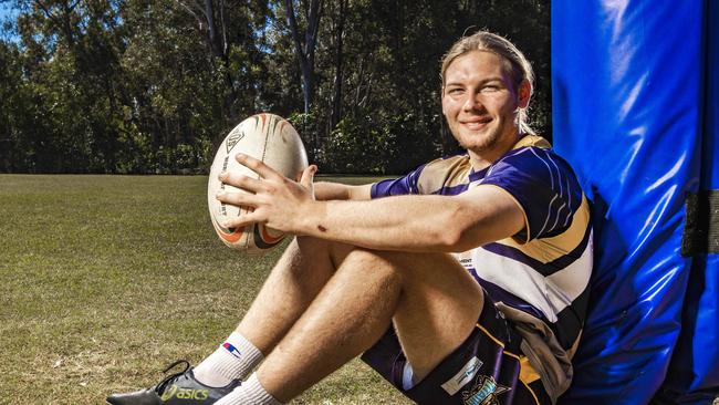 Coombabah SHS rugby league player Jay Blazek. Picture: NIGEL HALLETT