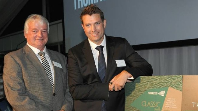 Thomas Foods International chairman Chris Thomas and chief executive officer Darren Thomas. Picture: Supplied