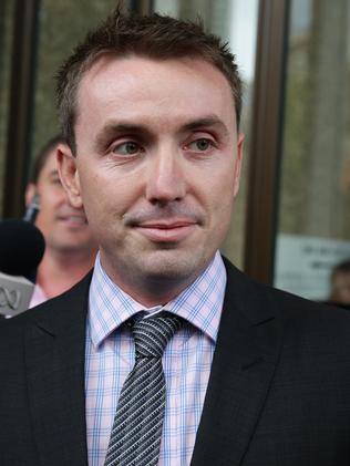 James Ashby leaves the Federal Court in Sydney during his case against his former employer Peter Slipper.