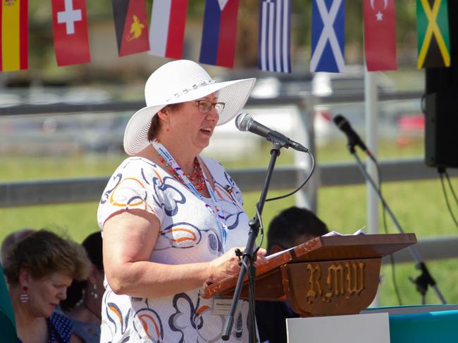 Australia Day Ambassador Rowena Dionysius was a guest speaker at the event.