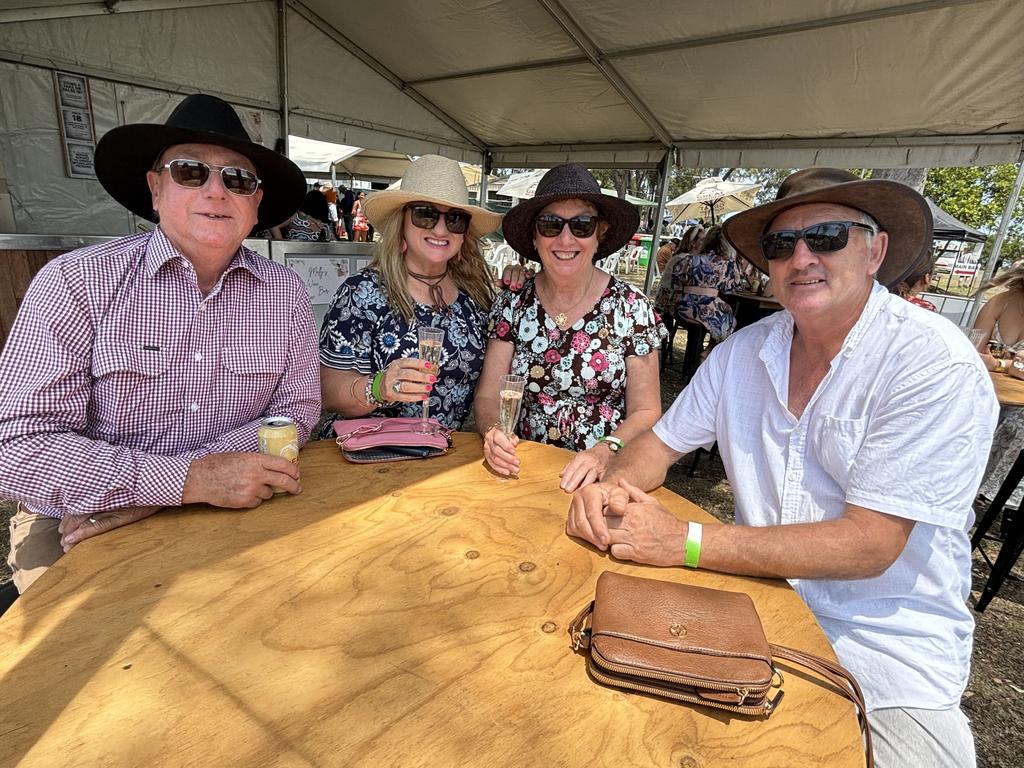 Racegoers at the Torbanlea Picnic Races.