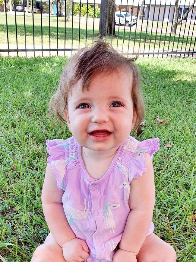 Ella Leanne-Rose Stark playing at the park. Picture: Stevie Stark
