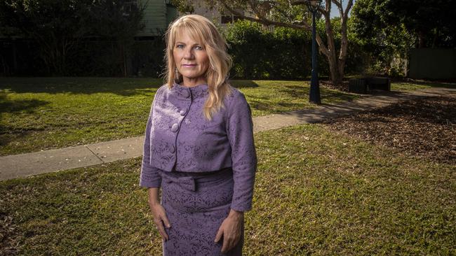 12th June 2018. Sonia Anderson holding an image of her daughter Bianca Girven, who was murdered by her partner 9 years ago. Controversy over a new book by forensic psychiatrist Donald Grant on 10 Queensland killers he assessed. Sonia Anderson is distraught after finding out her daughter Bianca Girven's last words in the book. Bianca was murdered by her on-again off-again boyfriend Rhys Austin in Mt Gravatt in 2010.Photo: Glenn Hunt / The Australian