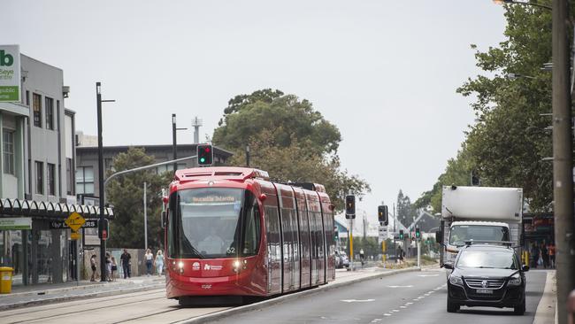 The Newcastle light rail will shut down for a week on Monday. Picture: Troy Snook