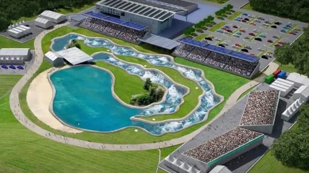 A Redland council image of the proposed whitewater centre.