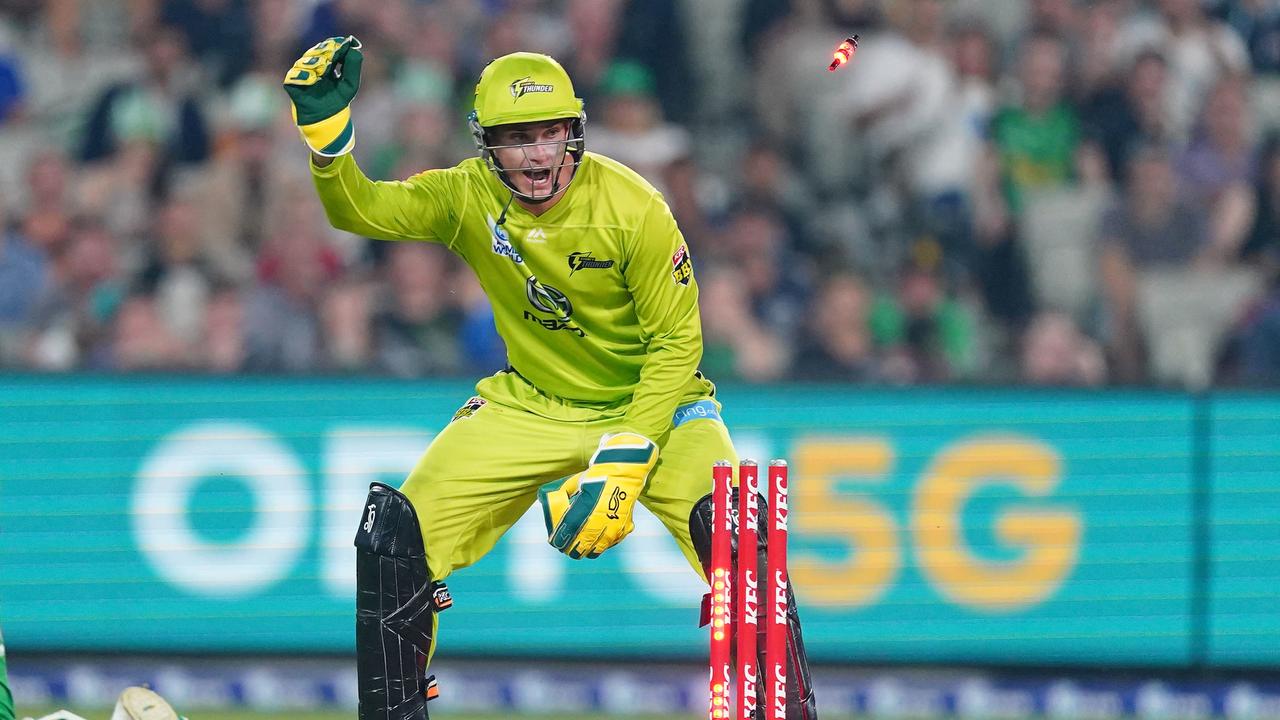 Former Thunder wicketkeeper Jay Lenton looks set to play for the Sydney Sixers after Josh Philippe was ruled out. Photo: AAP