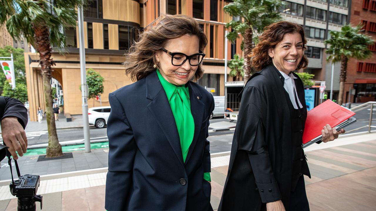 Lisa Wilkinson is pictured on Thursday as she arrives at the Federal Court in Sydney. Picture: NCA NewsWire / Christian Gilles