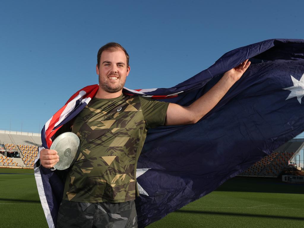 Matthew Denny, the Olympic discus thrower is from Allora (Photo: Annette Dew)