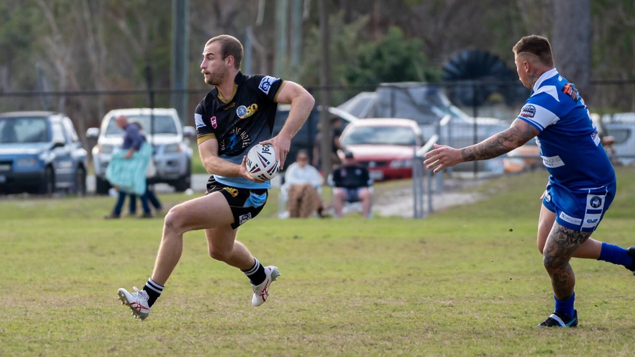 Bribie Island star Harvey Lew in action. Picture: Shane Reynolds/GripNRip Photography