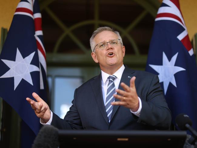 Prime Minister Scott Morrison has taken aim at social media bullies. Picture: Gary Ramage / NCA NewsWire