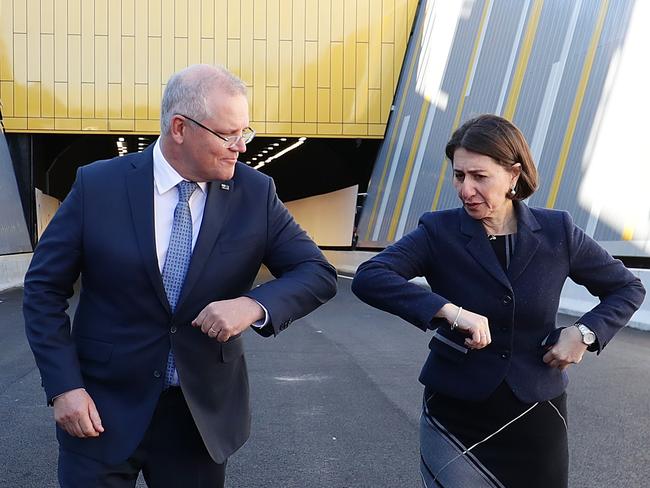 The texts from Gladys Berejiklian about the PM have dominated headlines. Picture: Mark Metcalfe/Getty