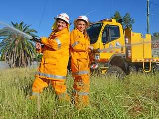 FIRIES NEEDED: Zac Fitzgerald and Caitlin Walker both started with the Charleville Rural Fire Brigade in 2015. Picture: Ali Kuchel