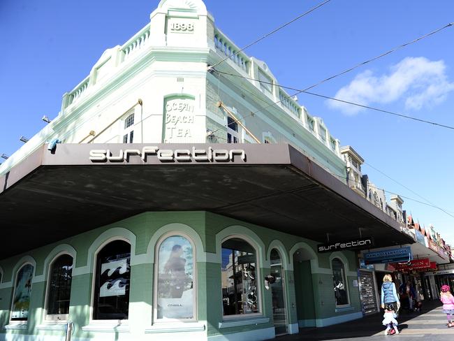 Manly’s old Surfection shop has been sitting vacant. Picture: Elenor Tedenborg