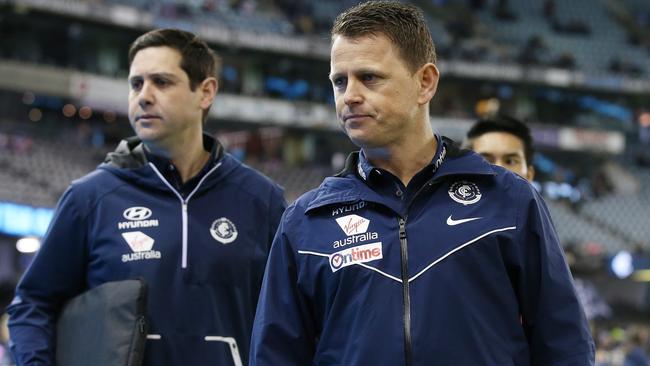 Carlton coach Brendon Bolton is on notice to deliver significant improvement at Carlton this year. Picture: Michael Klein