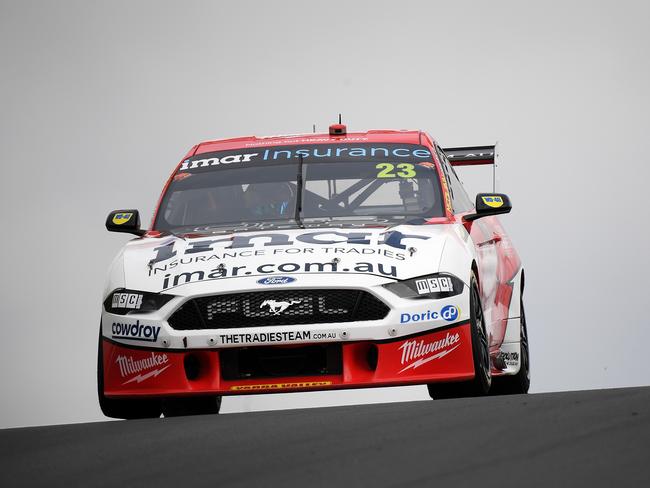 Will Davison in the Milwaukee Racing Ford during a practice session ahead of the 2019 Bathurst 1000 at the Mount Panorama Circuit in Bathurst, NSW, Saturday, October 12, 2019. (AAP Image/Dan Himbrechts)