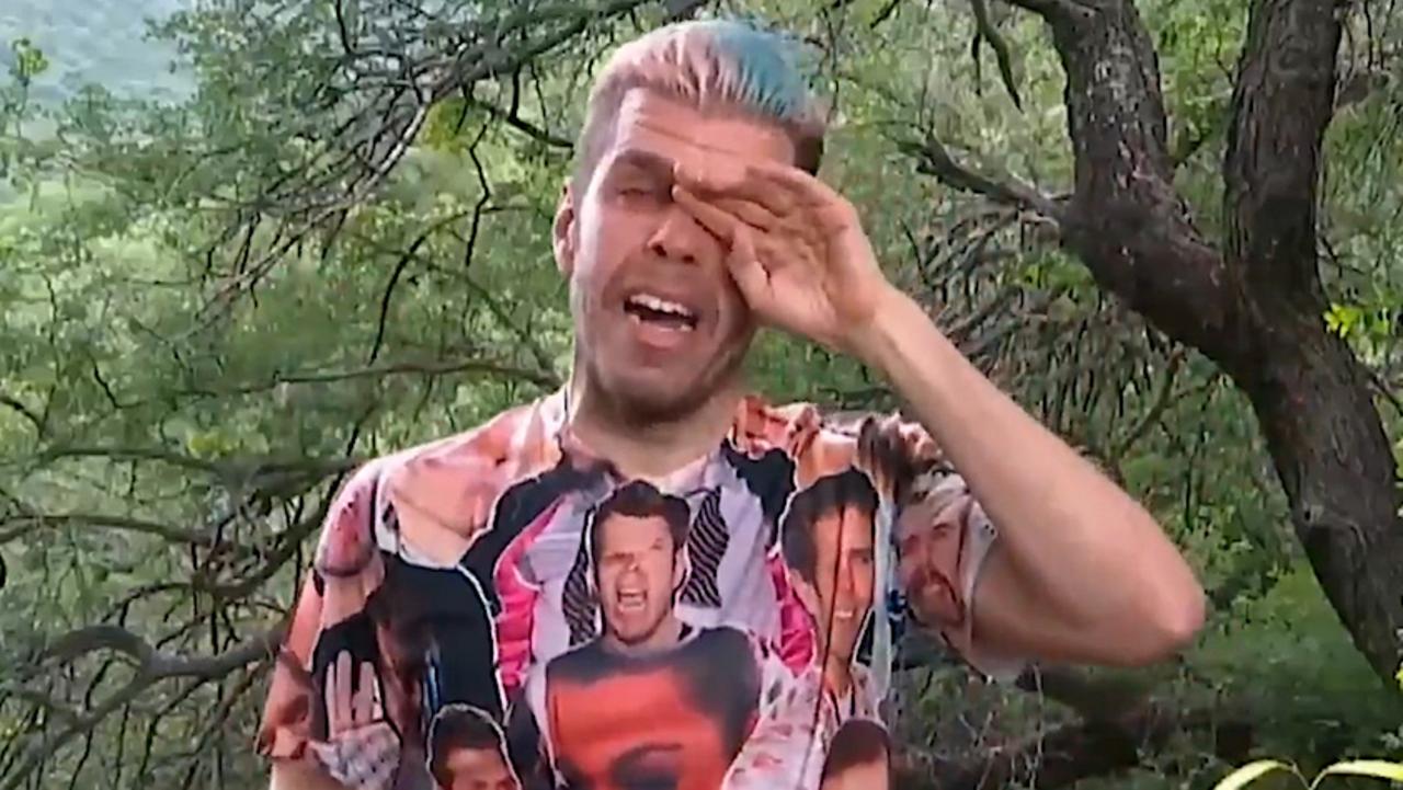 Perez Hilton was overcome with emotion on The Project. Picture: Channel 10.