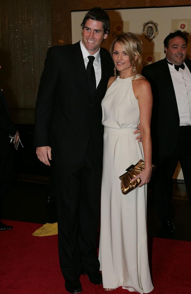 Jeff White and wife Stacey. It wasn’t all white on the night of the red wine disaster.