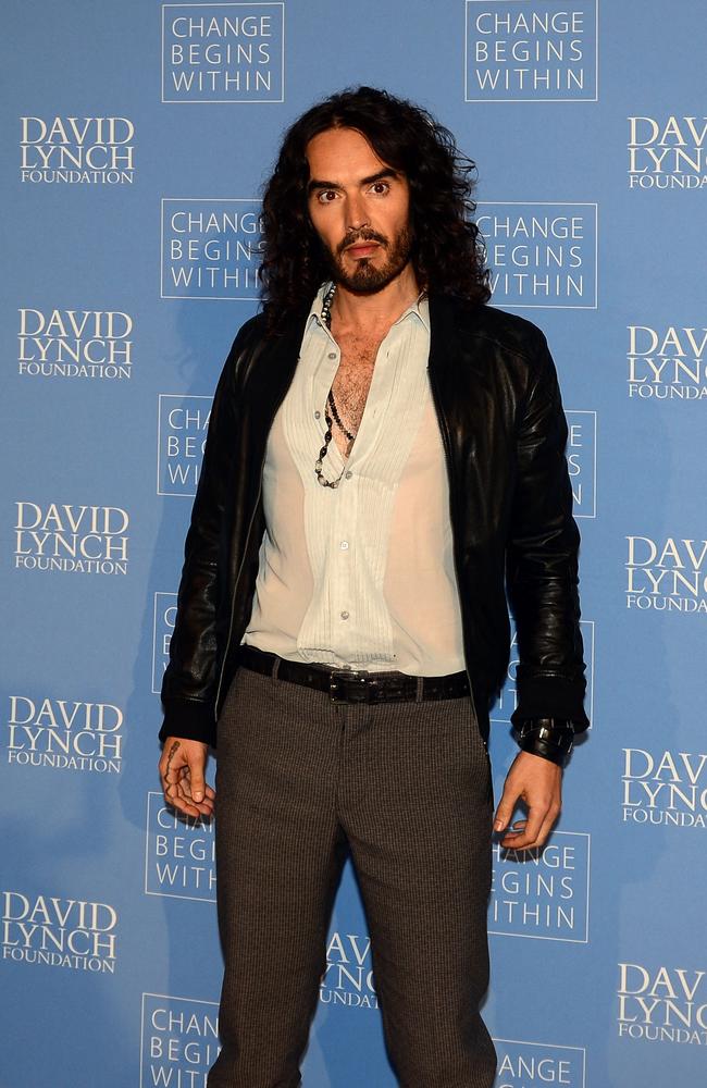 Russell Brand denies allegations of sexual assault. Picture: AFP