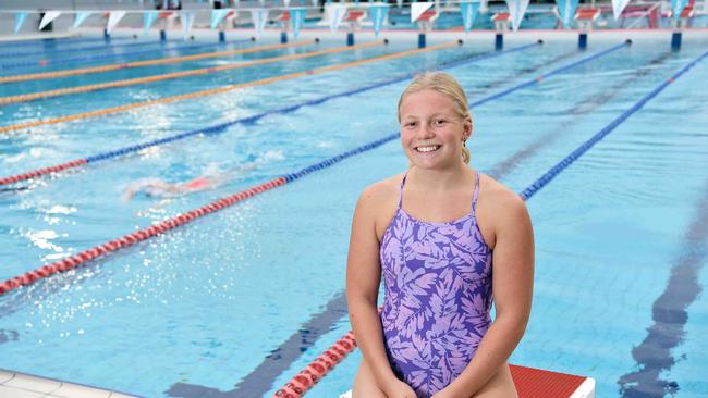 Sunshine Coast swimming athlete Ruby Storm. Picture: Patrick Woods.