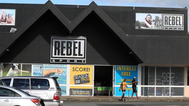 Super Retail says sales at its Rebel Sport stores were up 3.3pc for the year. Picture: Justin Brierty.