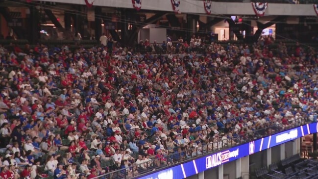 Globe Life Field sits empty on what would have been opening day