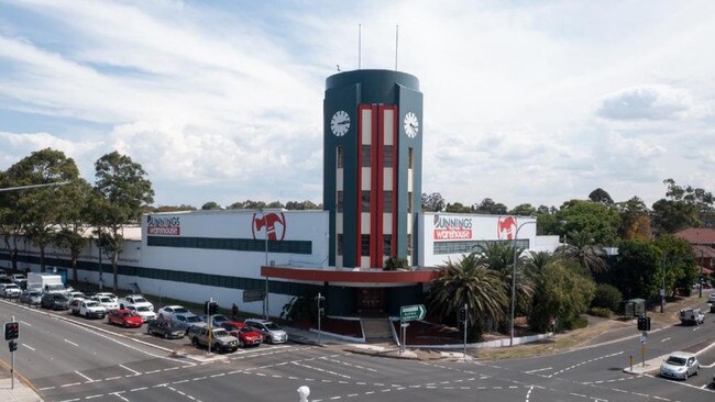 A photo of the existing clock tower which will be retained as part of the development.