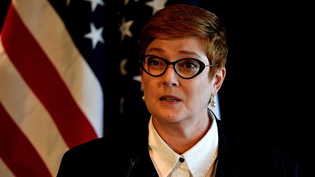 Australia's Foreign Minister Marise Payne should cancel her trip to the UN climate summit. Picture: Saeed Khan / AFP