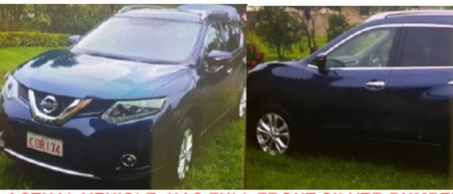 Police are investigating the theft of a blue Nissan X-trail (pictured) that was stolen from a Haly Street, Kingaroy address at 3pm on July 18.