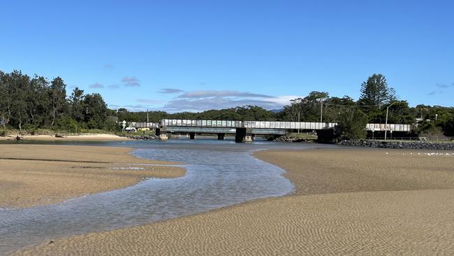 The bridge over Coffs Creek leading to the jetty area from Park Beach, Coffs Harbour. Picture: Janine Watson.