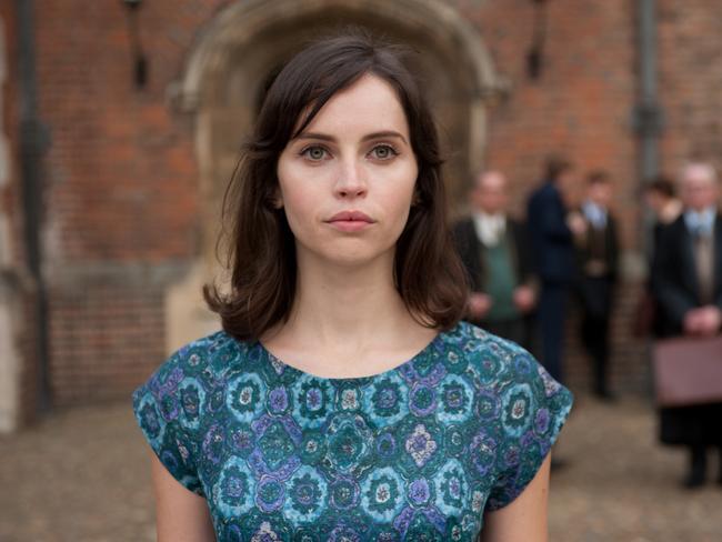 Felicity Jones as Jane Hawking in her Oscar-nominated role as The Theory of Everything. Picture: Supplied