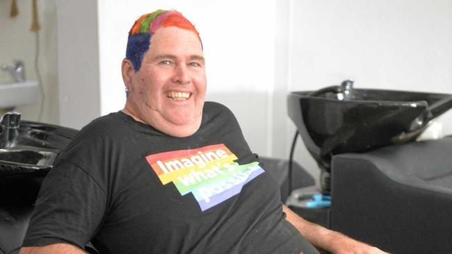 COLOURFUL TRIP: Noel Cuskelly from Bundaberg won Endeavor's Imagine What's Possible Competition and will be heading to Sydney for Mardi Gras. Picture: Geordi Offord