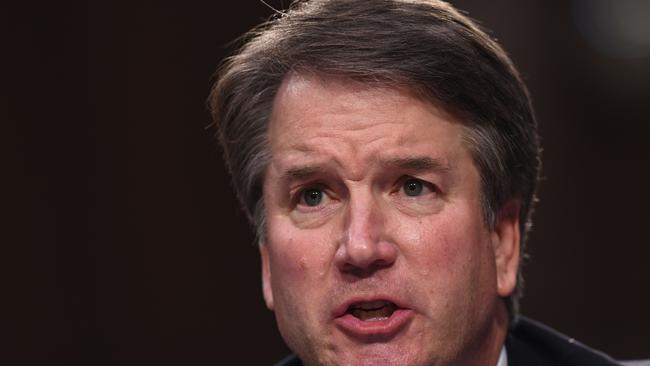 US Supreme Court Judge Brett Kavanaugh was smeared as a rapist before getting the job. Picture: AFP