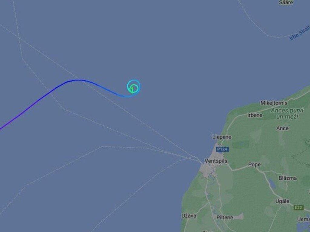 The jet ‘was flying between Spain and Germany but when it changed course, air traffic controllers were not able to make contact’, the Latvian civil aviation agency said in a statement.