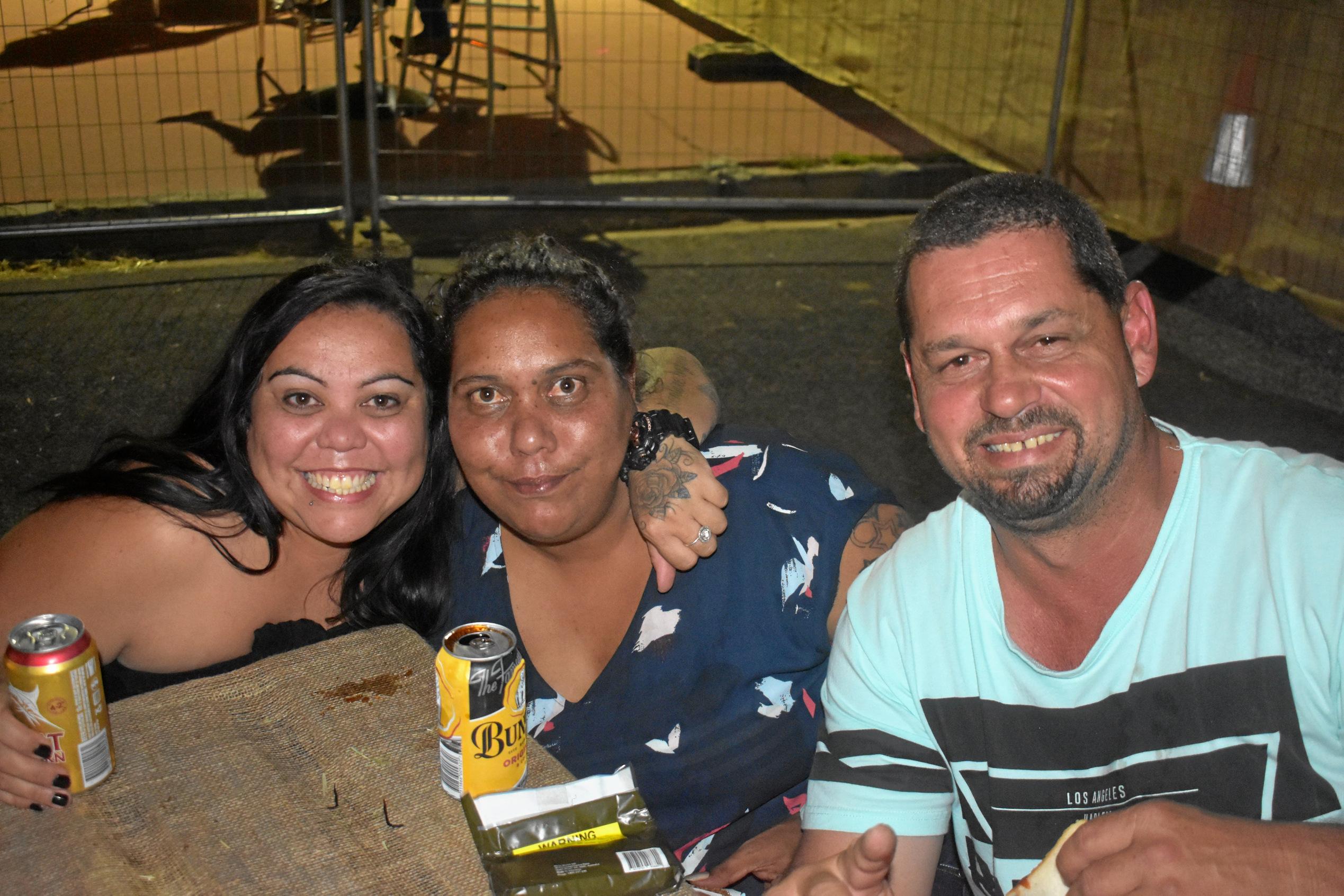 Wanita and Sarah Gorringe and Alf Cavallaro. Picture: Ellen Ransley