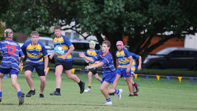 Day 1 of the King of the Country junior rugby union tournament at the Gold Coast Eagles Rugby Union Club. Under-15s: 10.40am: USQ Saints v Invitational Barbarians USQ Player No Barbarians Player No Pic Mike Batterham