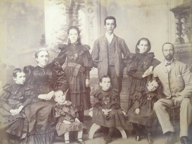 The McWhirters family in 1893.