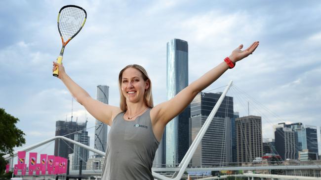 Australian number 1 squash player Jess Van der Walt, Brisbane. Picture: Liam Kidston