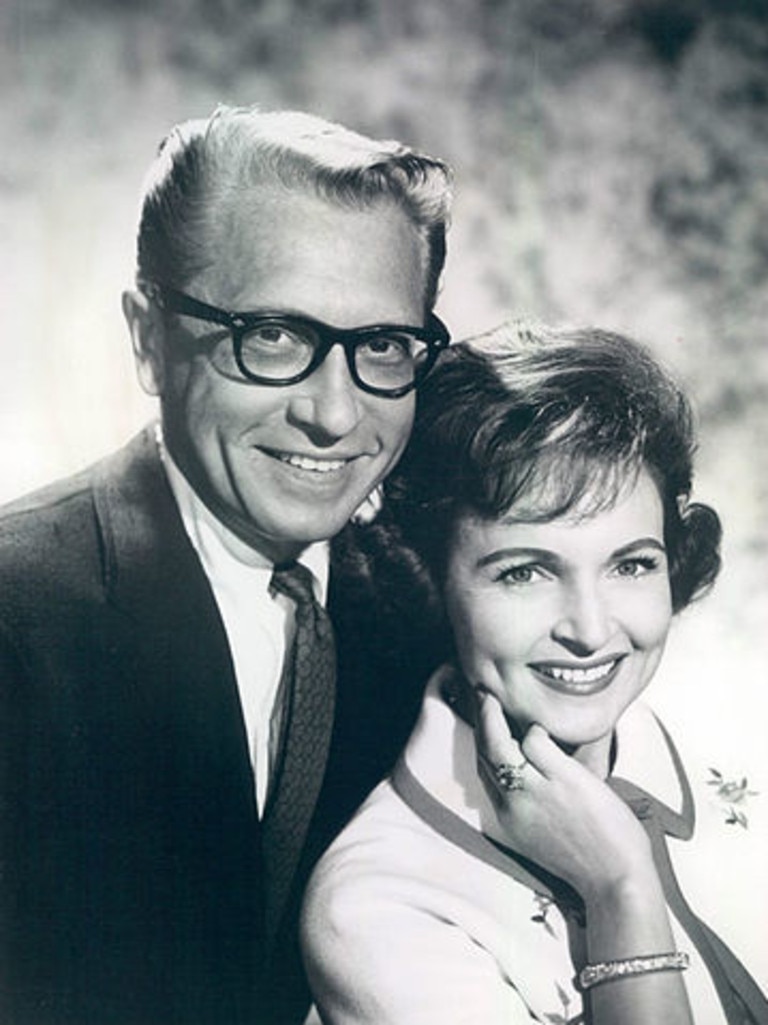 With her third and final husband, Allen Ludden.